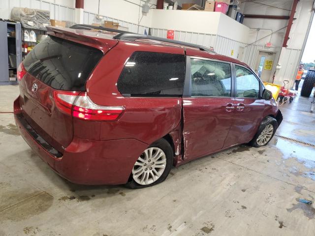 5TDYZ3DC6HS820008 - 2017 TOYOTA SIENNA XLE BURGUNDY photo 3