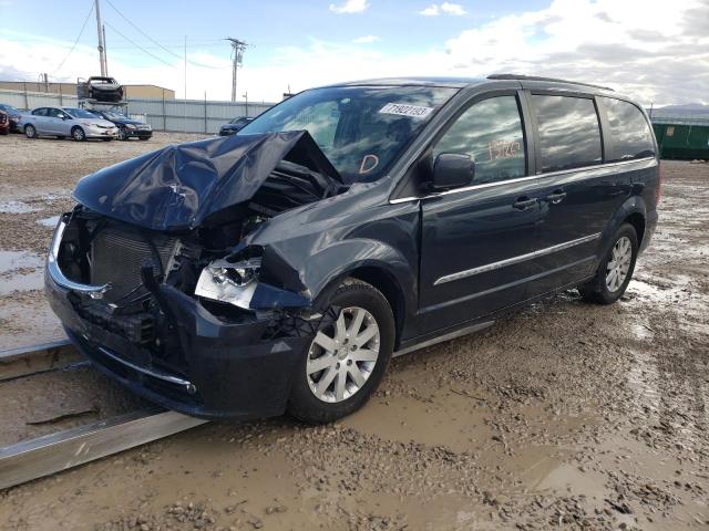 2C4RC1BG2ER325373 - 2014 CHRYSLER TOWN & COU TOURING BLACK photo 2