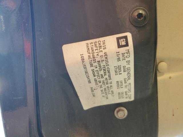 1G8AJ55FX6Z154788 - 2006 SATURN ION LEVEL 2 BLACK photo 12