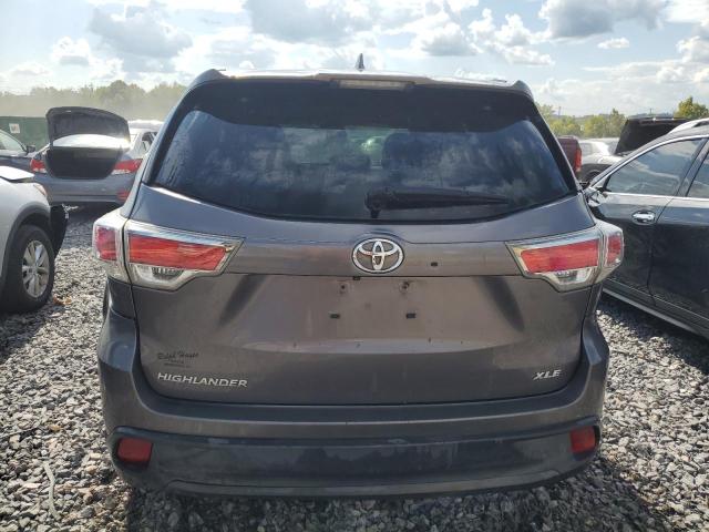 5TDKKRFH3GS501931 - 2016 TOYOTA HIGHLANDER XLE GRAY photo 6