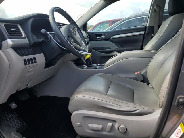 5TDKKRFH3GS501931 - 2016 TOYOTA HIGHLANDER XLE GRAY photo 7
