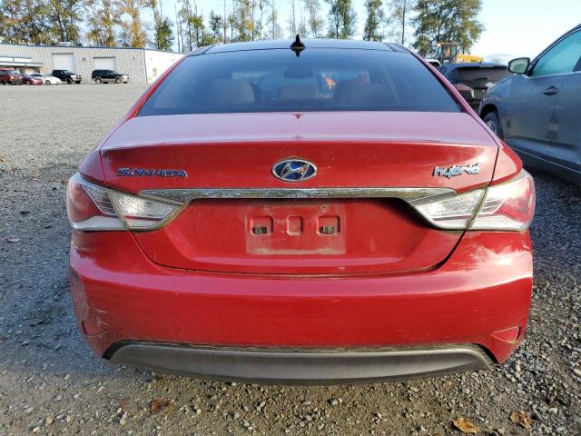 KMHEC4A47CA057408 - 2012 HYUNDAI SONATA HYBRID BURGUNDY photo 6