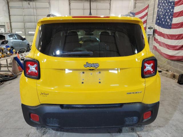 ZACCJAAB8HPF20291 - 2017 JEEP RENEGADE SPORT YELLOW photo 6