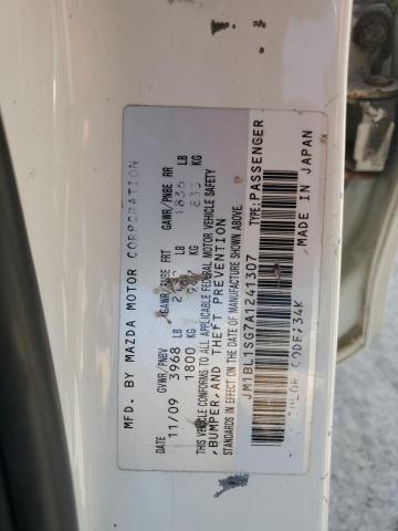 JM1BL1SG7A1241307 - 2010 MAZDA 3 I WHITE photo 12