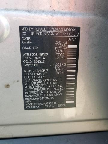 KNMAT2MV8JP504527 - 2018 NISSAN ROGUE S 银色 照片 14