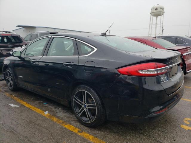 3FA6P0LU6HR286569 - 2017 FORD FUSION SE HYBRID BLACK photo 2