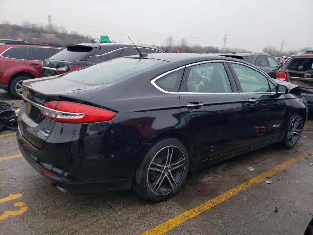 3FA6P0LU6HR286569 - 2017 FORD FUSION SE HYBRID BLACK photo 3