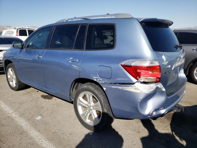 JTEES42A282010120 - 2008 TOYOTA HIGHLANDER LIMITED BLUE photo 2