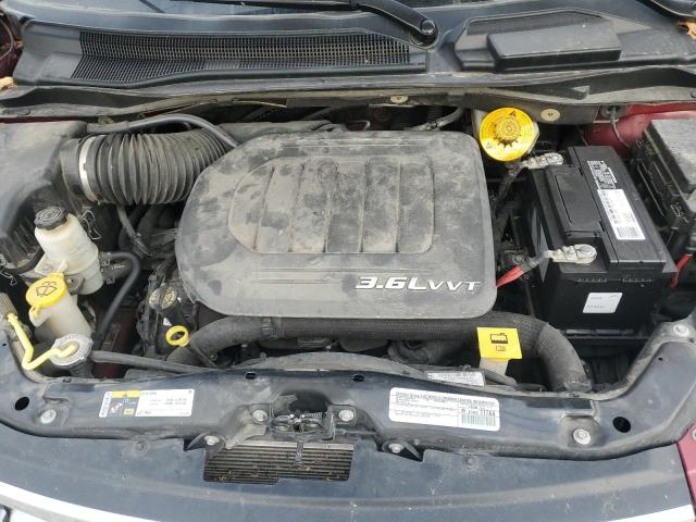 2C4RC1CG9FR611043 - 2015 CHRYSLER TOWN & COU TOURING L RED photo 12