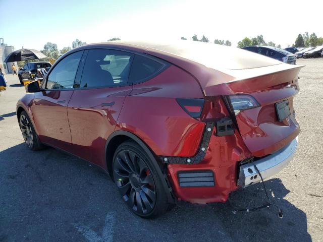 7SAYGDEF5RF049599 - 2024 TESLA MODEL Y RED photo 2