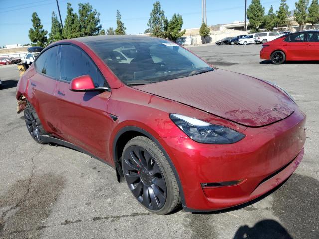 7SAYGDEF5RF049599 - 2024 TESLA MODEL Y RED photo 4