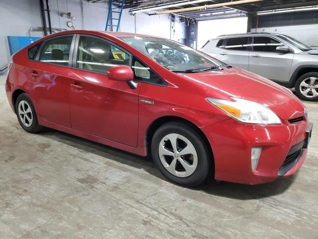 JTDKN3DUXC5443546 - 2012 TOYOTA PRIUS RED photo 4