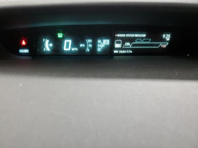 JTDKN3DUXC5443546 - 2012 TOYOTA PRIUS RED photo 9