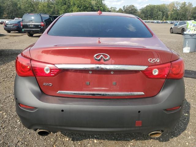 JN1BV7AR9EM688387 - 2014 INFINITI Q50 BASE RED photo 6