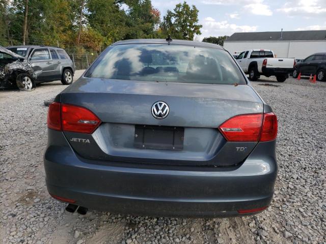 3VWLL7AJ9DM203490 - 2013 VOLKSWAGEN JETTA TDI GRAY photo 6