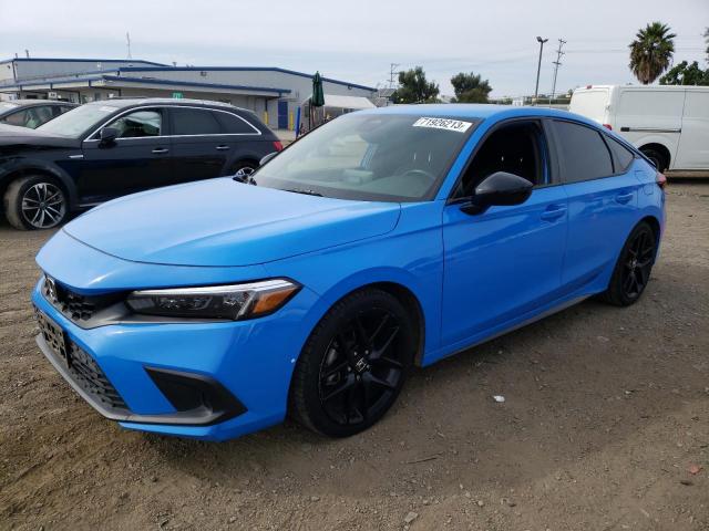 19XFL2H87NE001264 - 2022 HONDA CIVIC SPORT 蓝色 照片 1