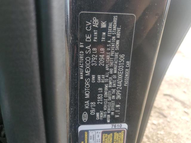 3KPF24ADXKE031506 - 2019 KIA FORTE FE 黑色 照片 13