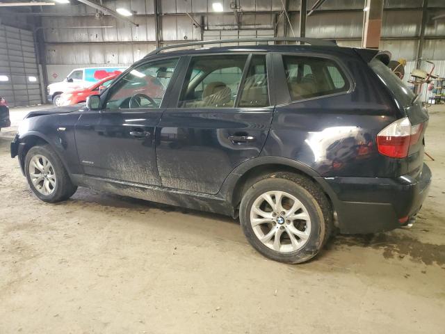 WBXPC93419WJ27247 - 2009 BMW X3 XDRIVE30I BLUE photo 2