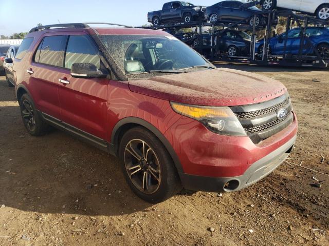 1FM5K8GT8EGB67540 - 2014 FORD EXPLORER SPORT RED photo 4