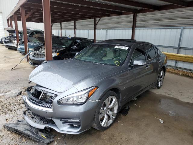 JN1BY1AP5HM740427 - 2017 INFINITI Q70 3.7 GRAY photo 1