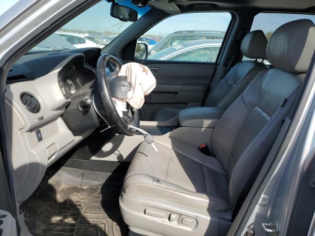 5FNYF4H56CB058614 - 2012 HONDA PILOT EXL SILVER photo 7