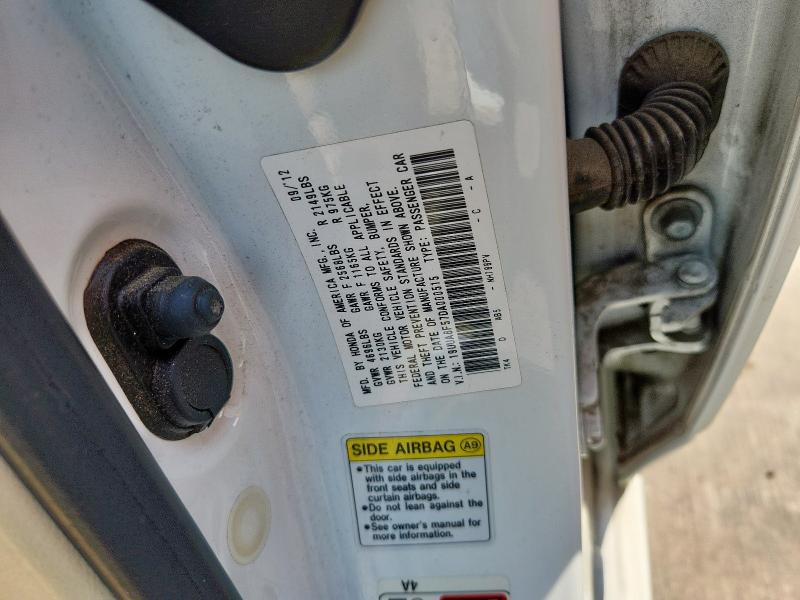 19UUA8F57DA000515 - 2013 ACURA TL TECH WHITE photo 13