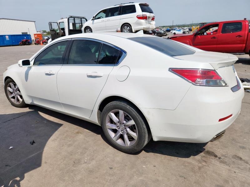 19UUA8F57DA000515 - 2013 ACURA TL TECH WHITE photo 2