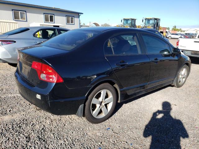 1HGFA16826L110390 - 2006 HONDA CIVIC EX BLACK photo 3