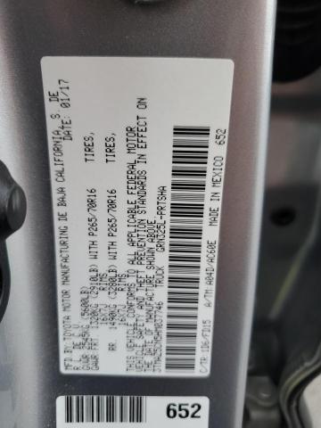 3TMAZ5CN5HM037746 - 2017 TOYOTA TACOMA DOUBLE CAB 银色 照片 12