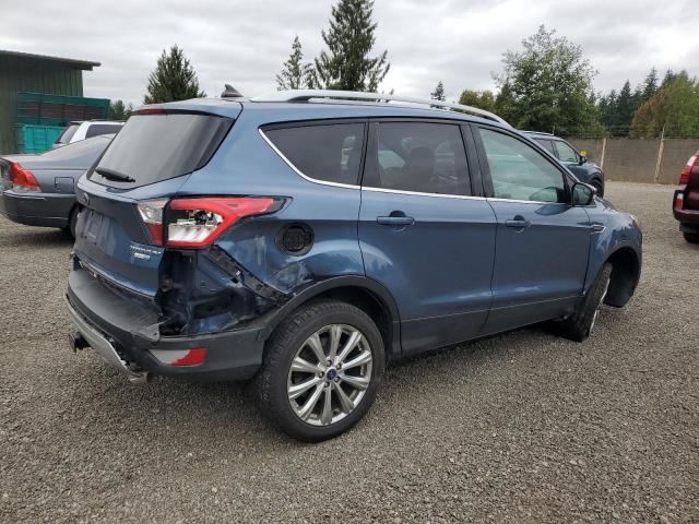 1FMCU9J92JUC21608 - 2018 FORD ESCAPE TITANIUM Mavi fotoğraf 3