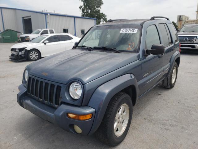 1J4GL58K12W320981 - 2002 JEEP LIBERTY LIMITED TEAL photo 2