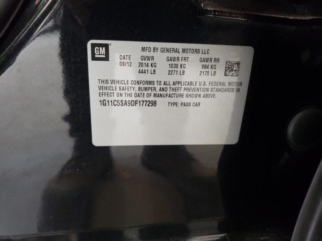 1G11C5SA9DF177298 - 2013 CHEVROLET MALIBU 1LT BLACK photo 12