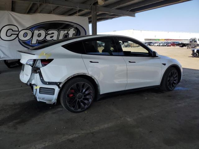 7SAYGDEF1NF340546 - 2022 TESLA MODEL Y WHITE photo 3