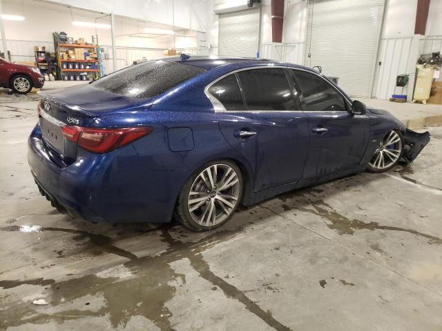 JN1EV7AR9JM442625 - 2018 INFINITI Q50 LUXE BLUE photo 3