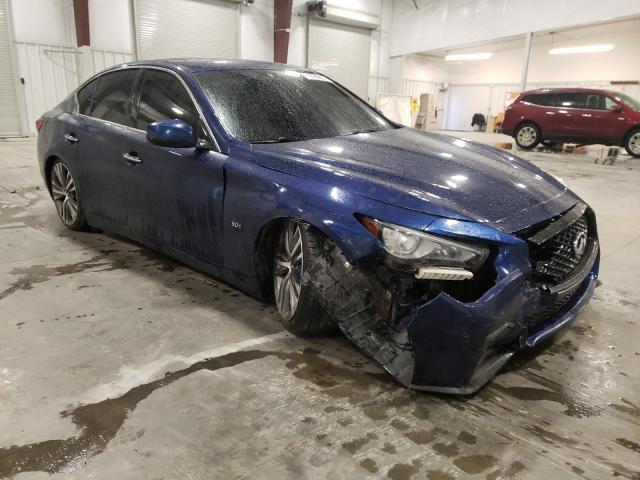 JN1EV7AR9JM442625 - 2018 INFINITI Q50 LUXE BLUE photo 4