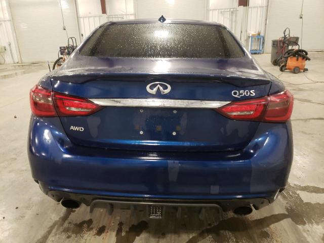 JN1EV7AR9JM442625 - 2018 INFINITI Q50 LUXE BLUE photo 6