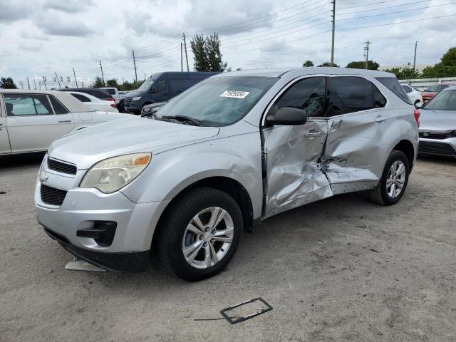 2GNALAEKXF6242765 - 2015 CHEVROLET EQUINOX LS SILVER photo 1