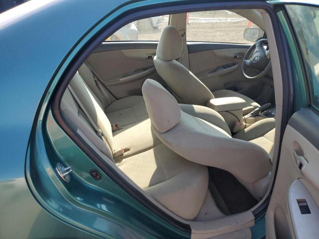 1NXBU4EE3AZ306253 - 2010 TOYOTA COROLLA BASE GREEN photo 10