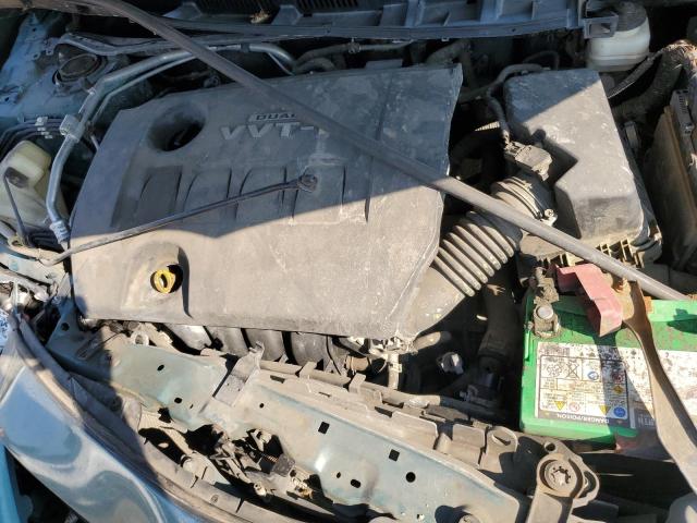 1NXBU4EE3AZ306253 - 2010 TOYOTA COROLLA BASE GREEN photo 11