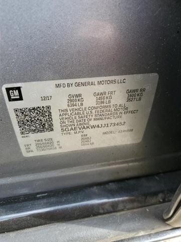 5GAEVAKW4JJ173452 - 2018 BUICK ENCLAVE ESSENCE ნაცრისფერი ფოტო 13