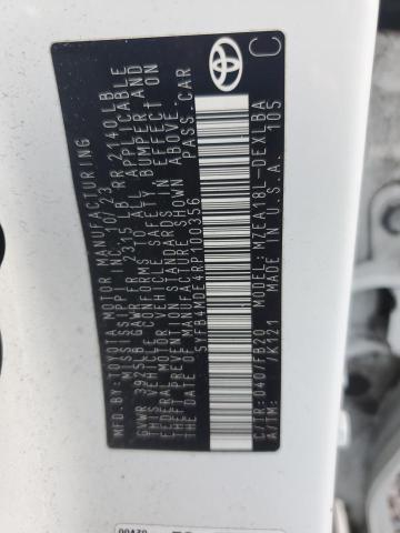 5YFB4MDE4RP100356 - 2024 TOYOTA COROLLA LE 白色 照片 13