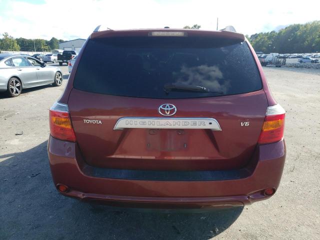 JTEDS42A292089480 - 2009 TOYOTA HIGHLANDER LIMITED RED photo 6