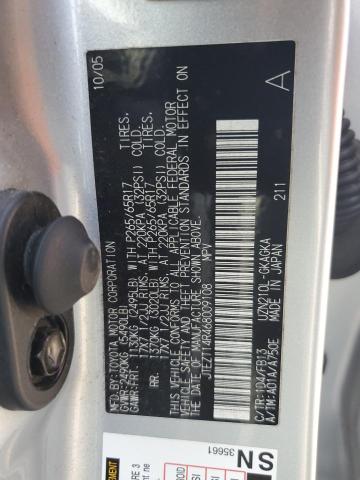 JTEZT14R468009108 - 2006 TOYOTA 4RUNNER SR5 SILVER photo 13