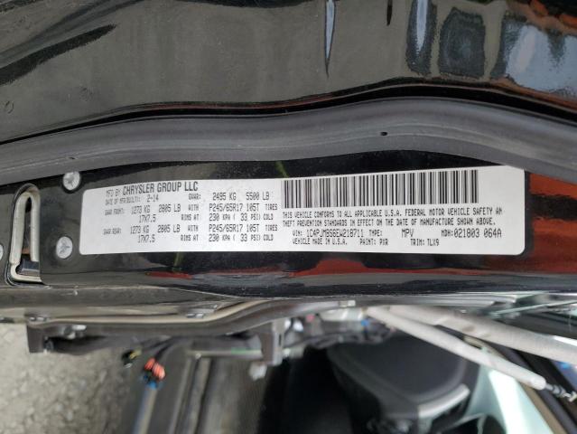 1C4PJMBS6EW218711 - 2014 JEEP CHEROKEE TRAILHAWK BLACK photo 14