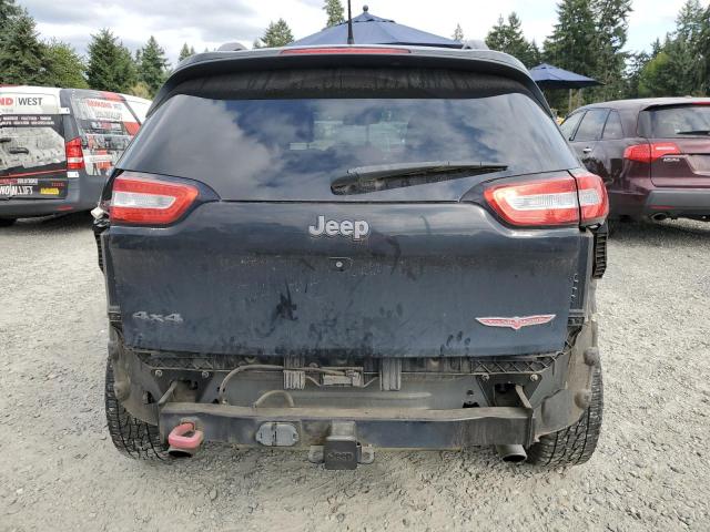 1C4PJMBS6EW218711 - 2014 JEEP CHEROKEE TRAILHAWK BLACK photo 6