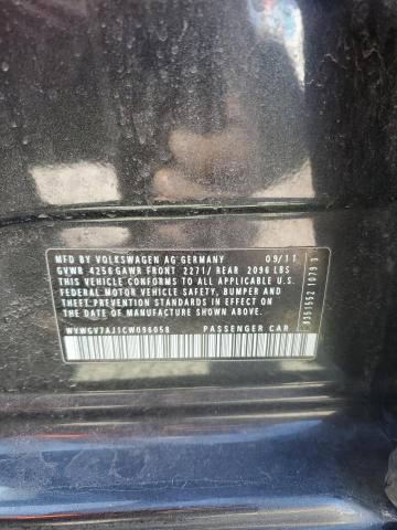 WVWGV7AJ1CW096058 - 2012 VOLKSWAGEN GTI Gri fotoğraf 12