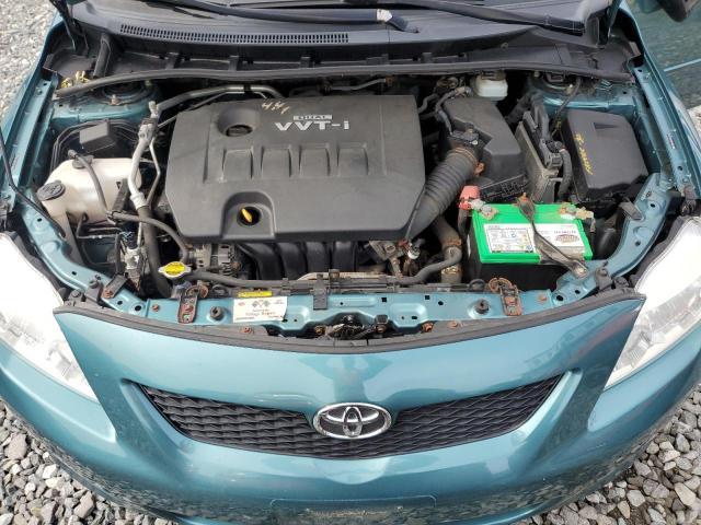 JTDBL40E69J051030 - 2009 TOYOTA COROLLA BASE GREEN photo 11