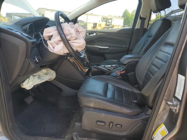 1FMCU9JX7EUC97166 - 2014 FORD ESCAPE TITANIUM GRAY photo 7