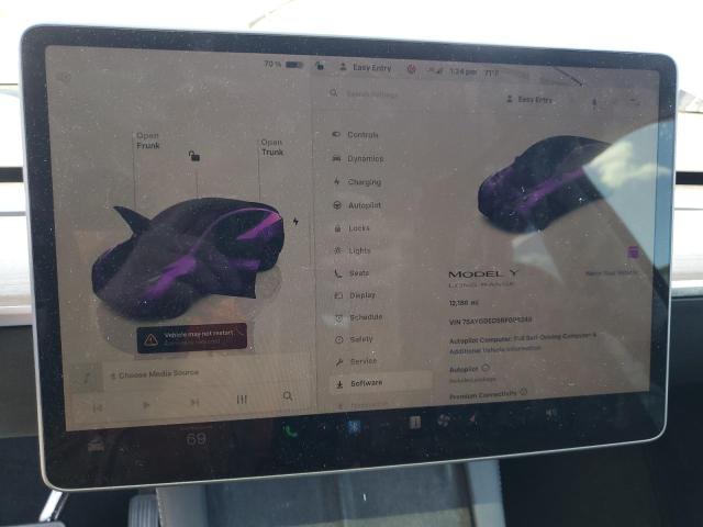 7SAYGDED5RF098249 - 2024 TESLA MODEL Y BLUE photo 9
