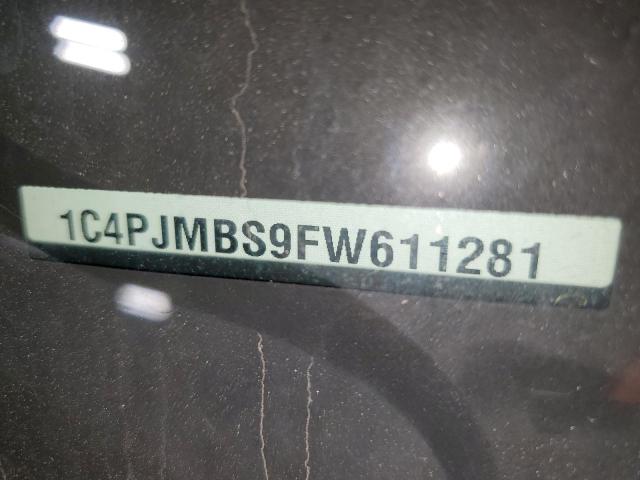 1C4PJMBS9FW611281 - 2015 JEEP CHEROKEE TRAILHAWK BLACK photo 13